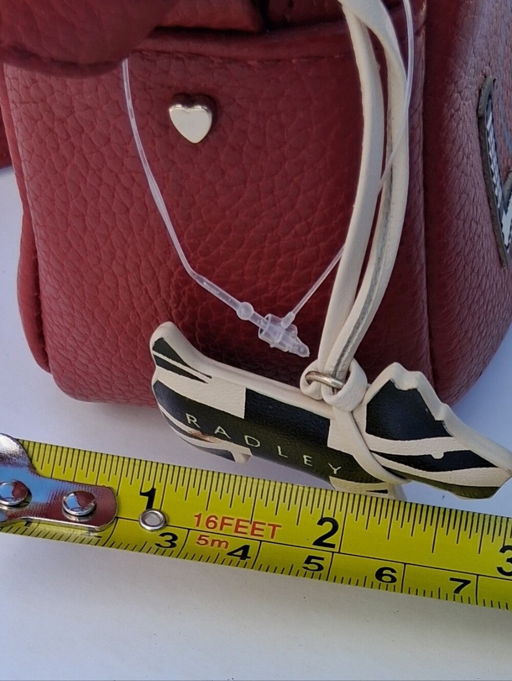 RADLEY LONDON Red Crossbody Bag with Hello London Design - Picture 15 of 16